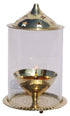 Brass Oil Lamp Deepak With Chimney 0.26kg